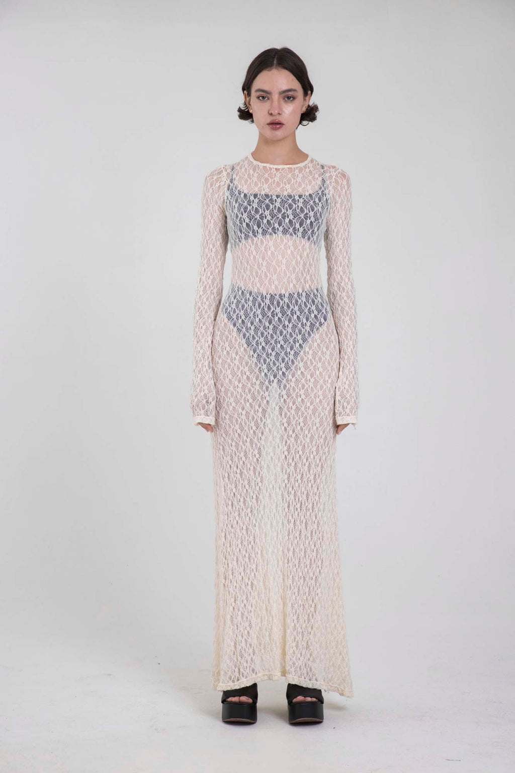 SERENA IVORY LACE DRESS