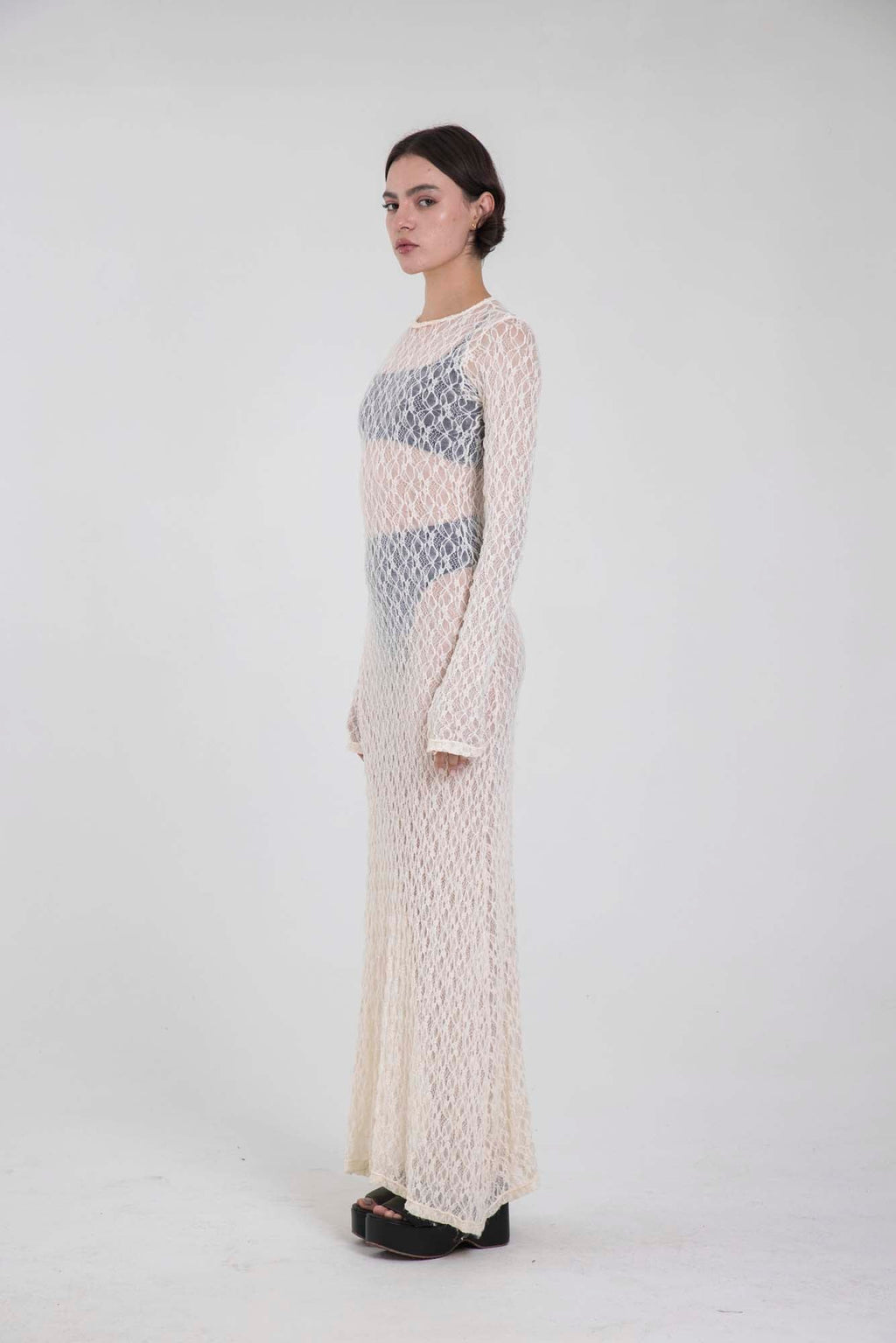 SERENA IVORY LACE DRESS
