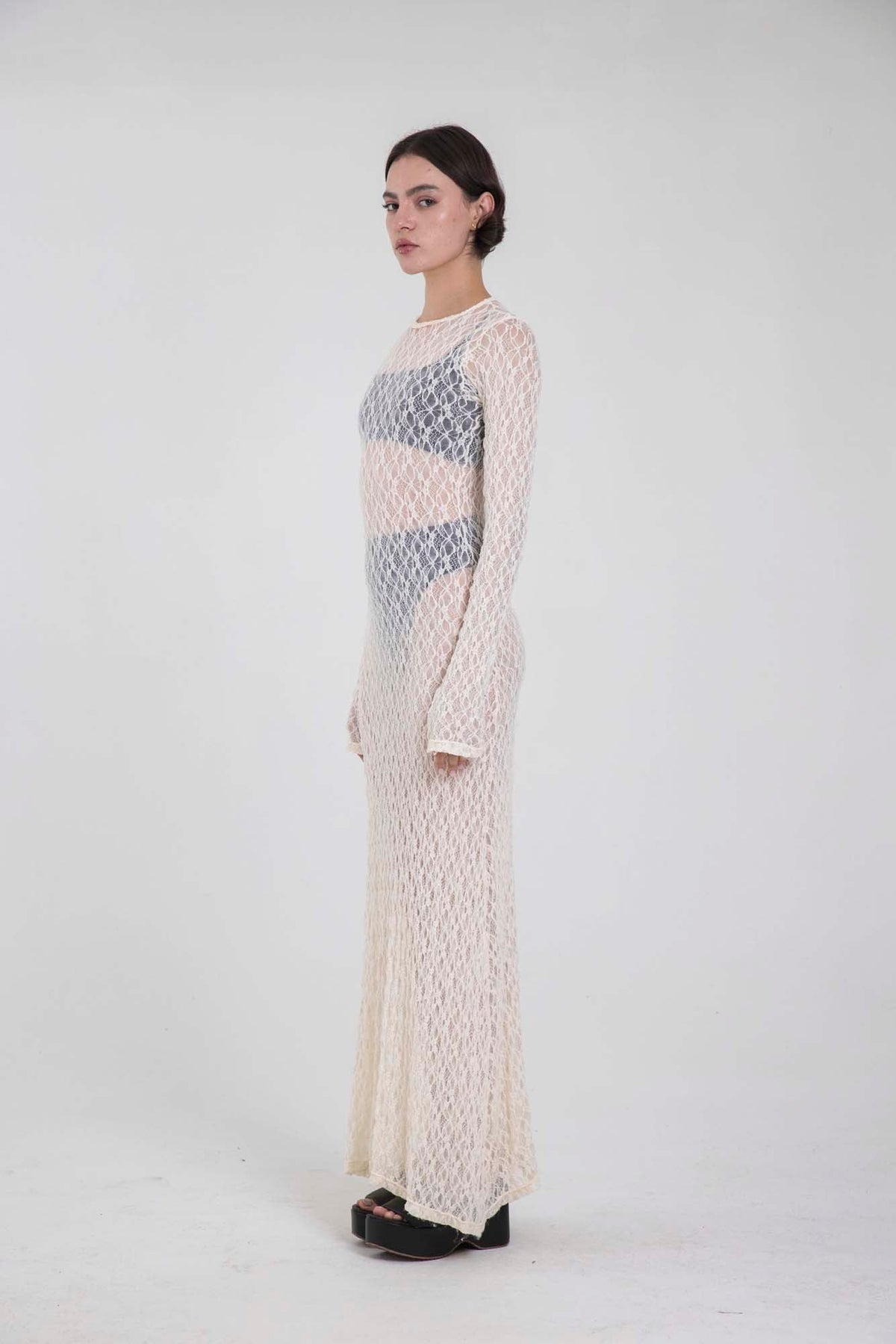 SERENA IVORY LACE DRESS