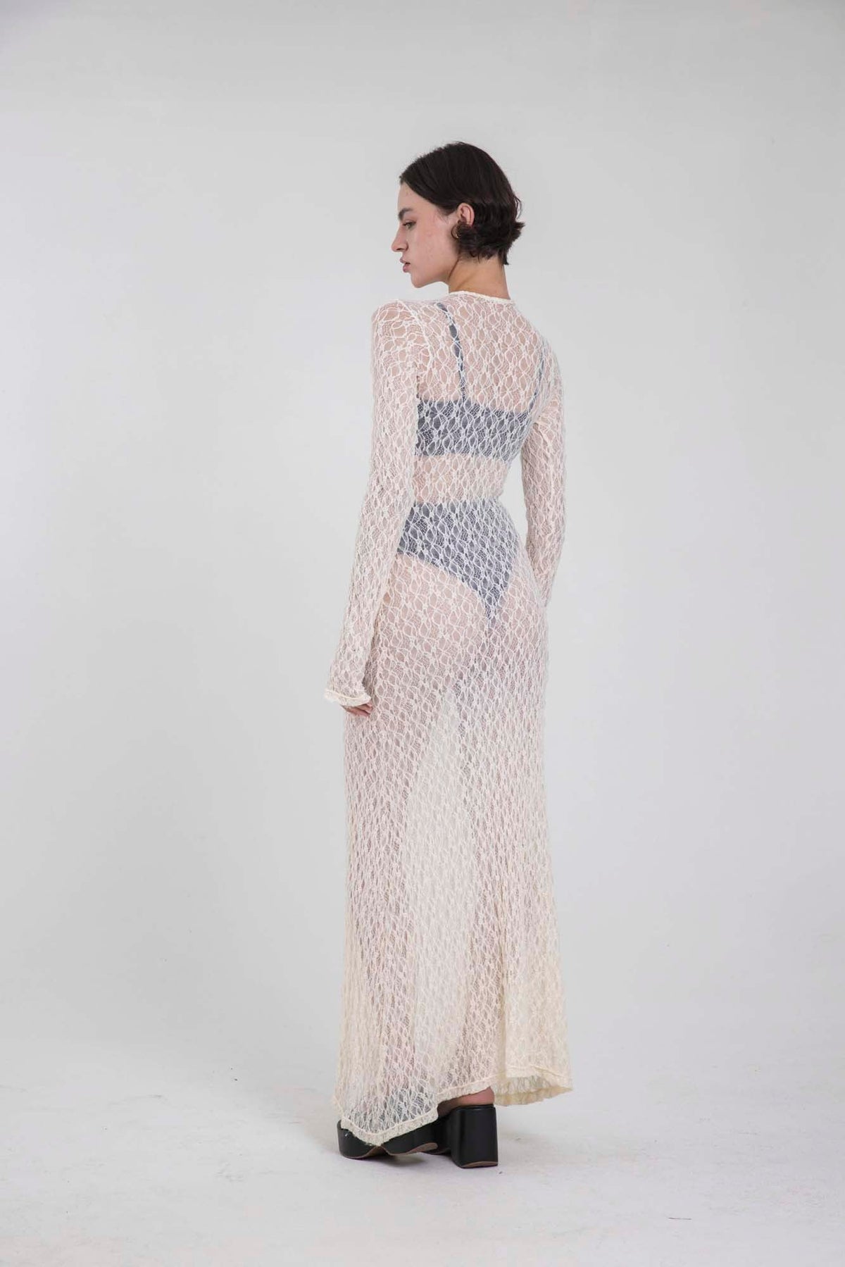 SERENA IVORY LACE DRESS