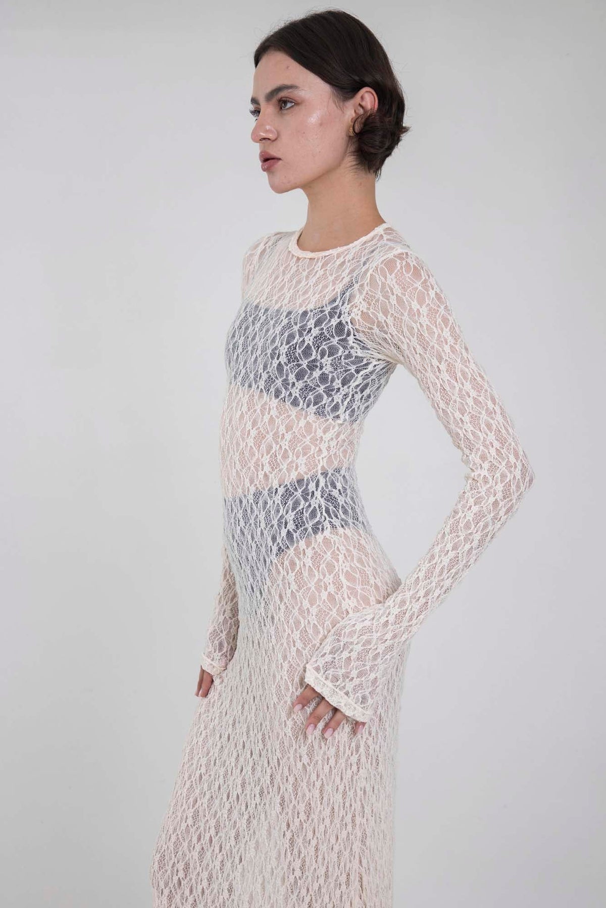 SERENA IVORY LACE DRESS