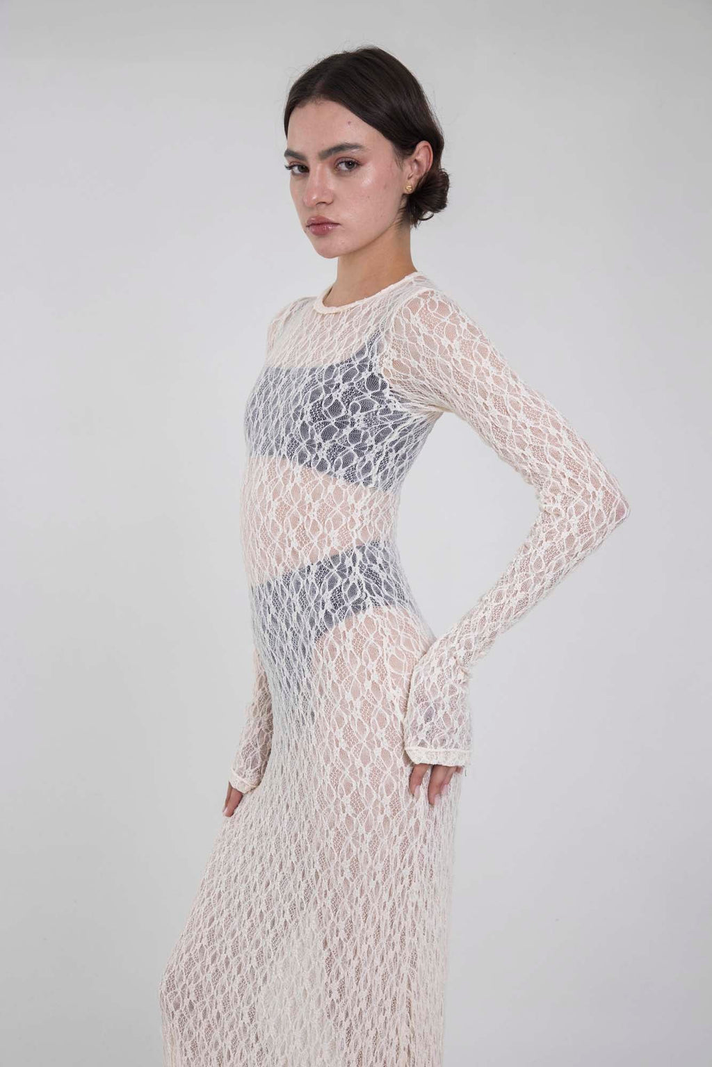 SERENA IVORY LACE DRESS