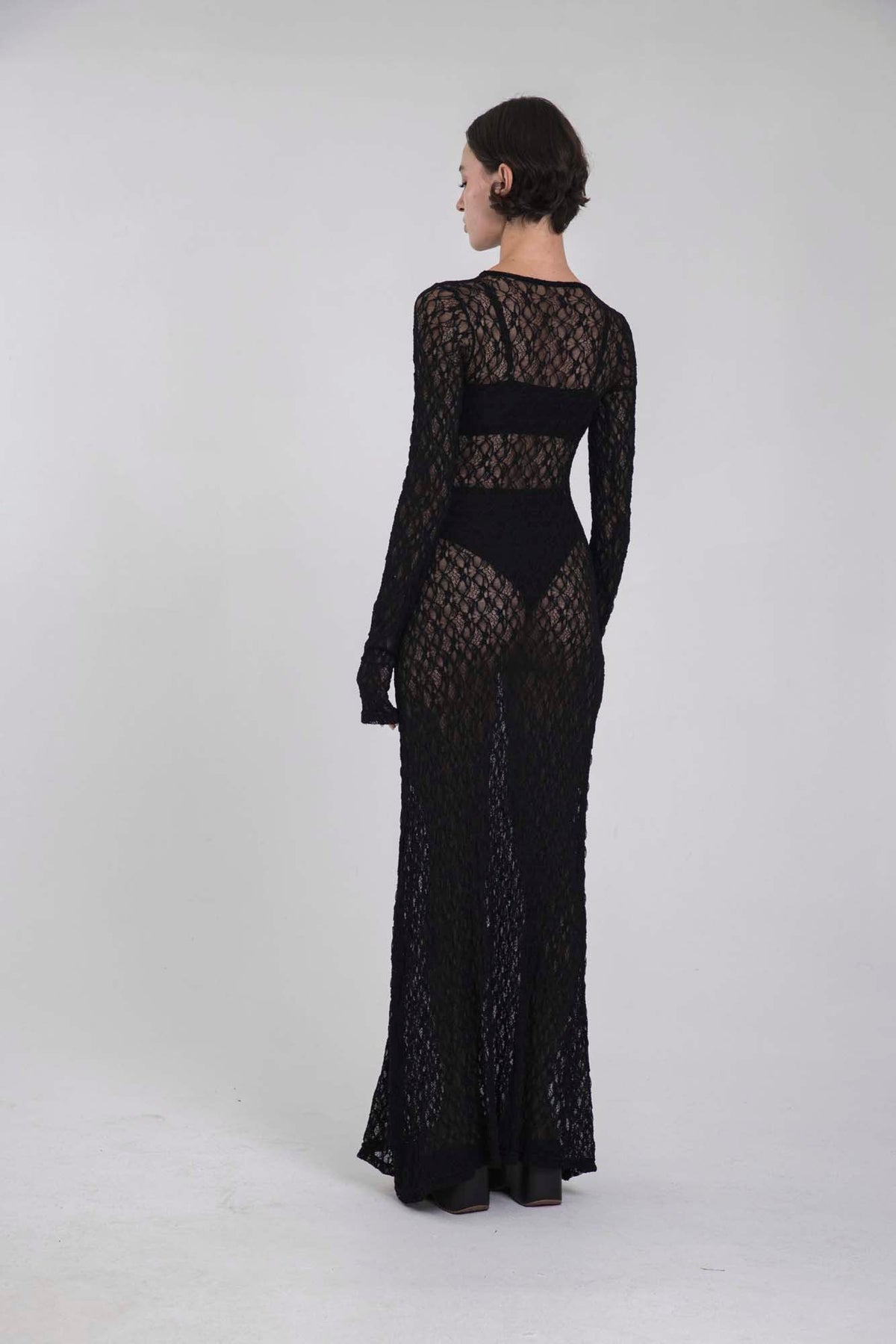 VITTORIA BLACK LACE DRESS