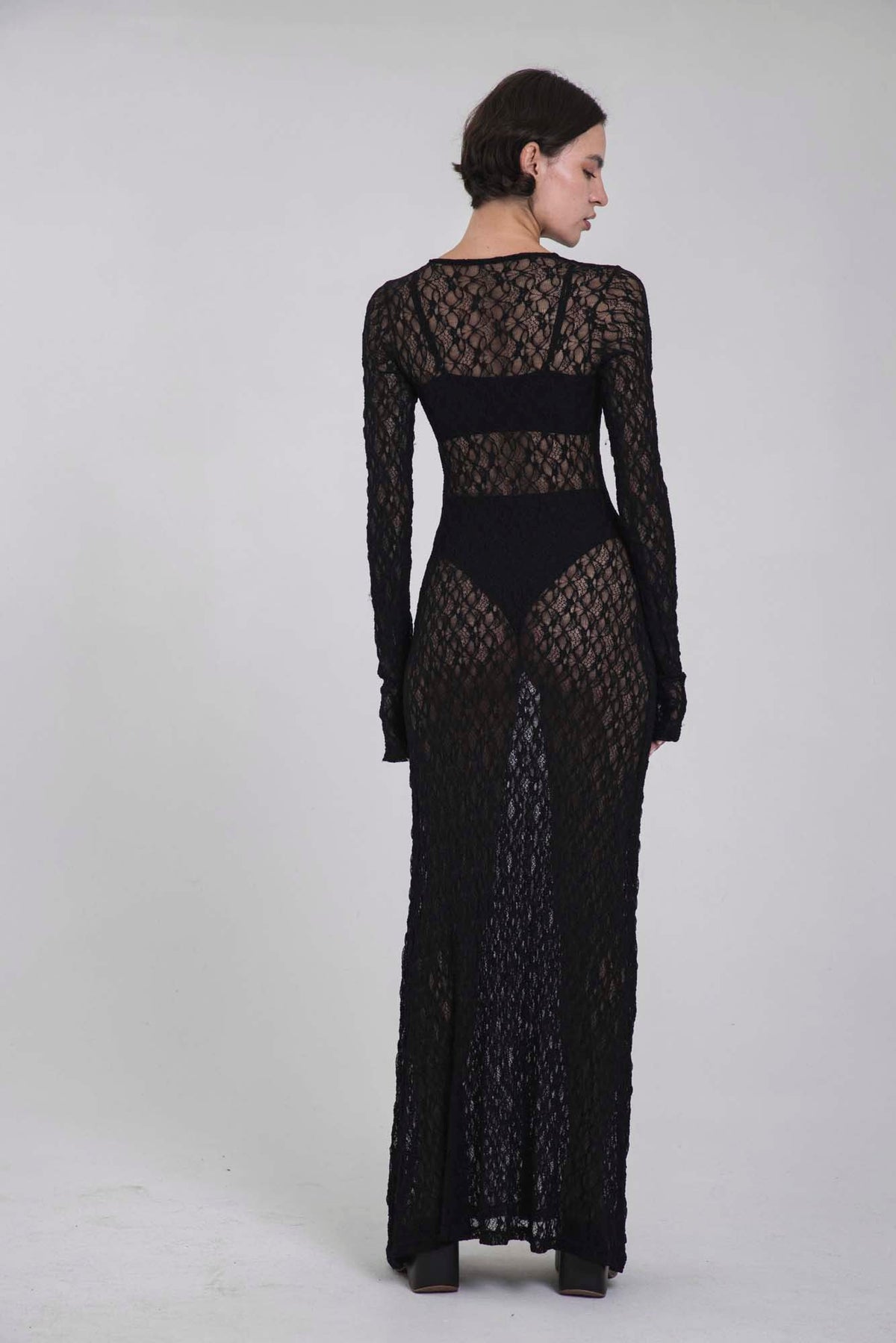 VITTORIA BLACK LACE DRESS