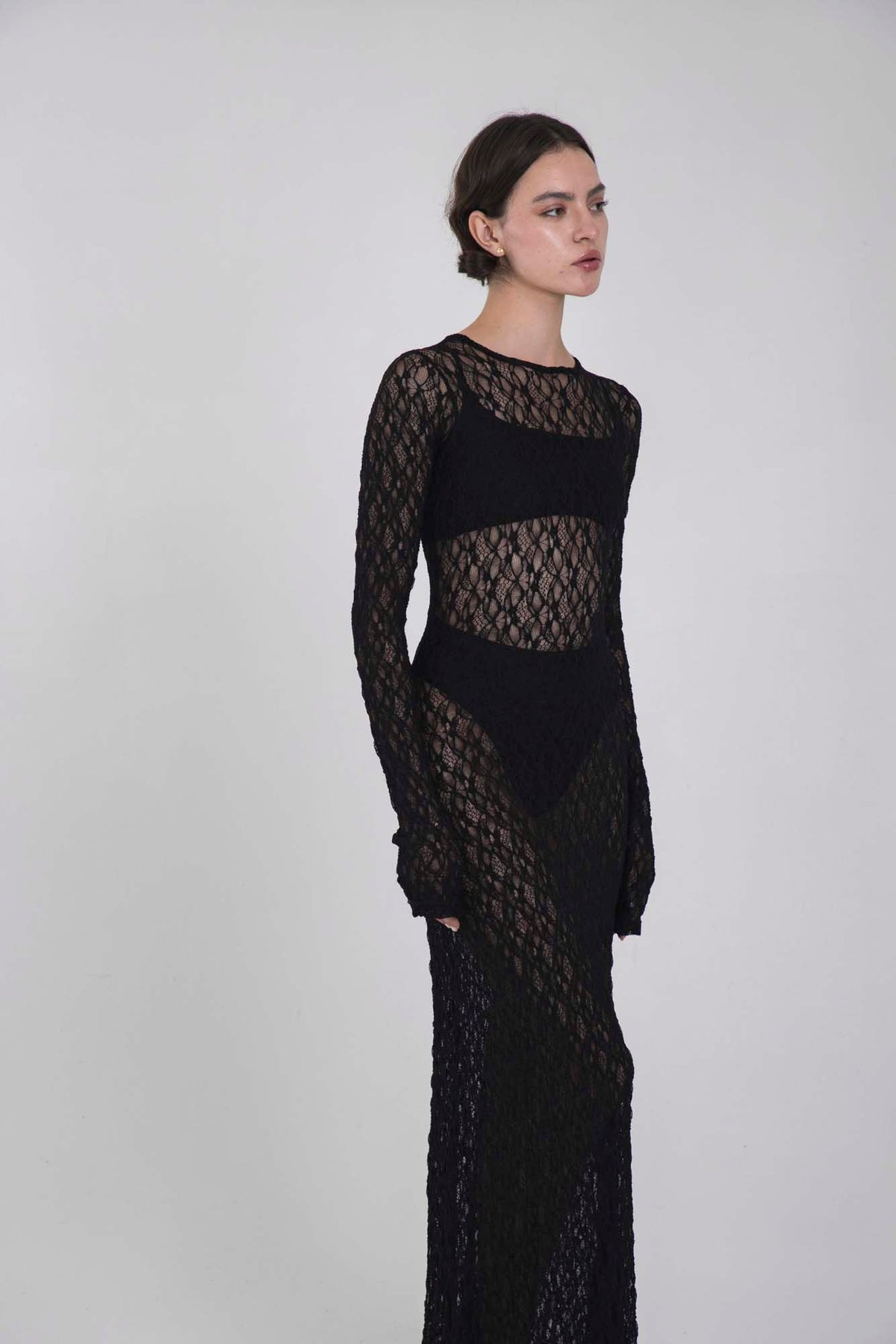 VITTORIA BLACK LACE DRESS
