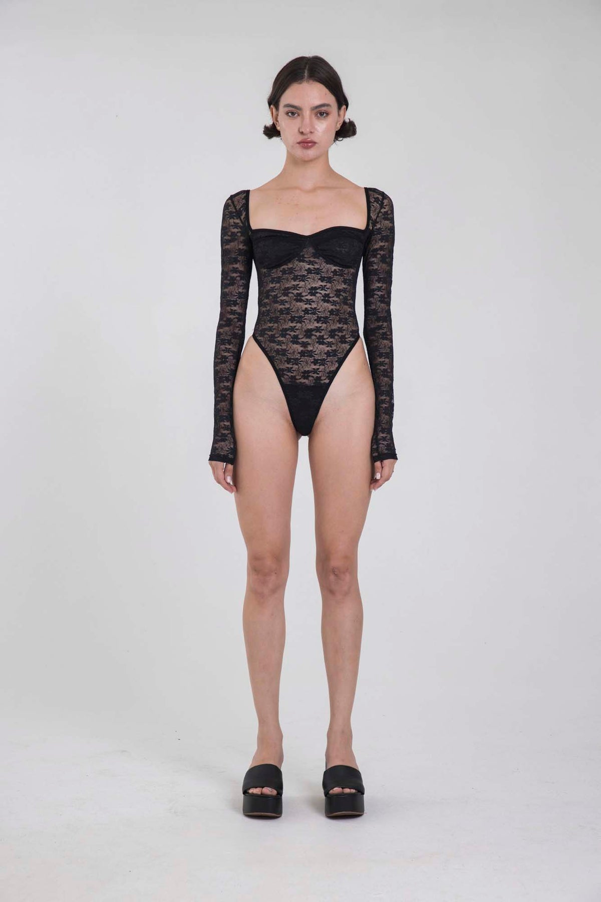 LACE BLACK BODYSUIT