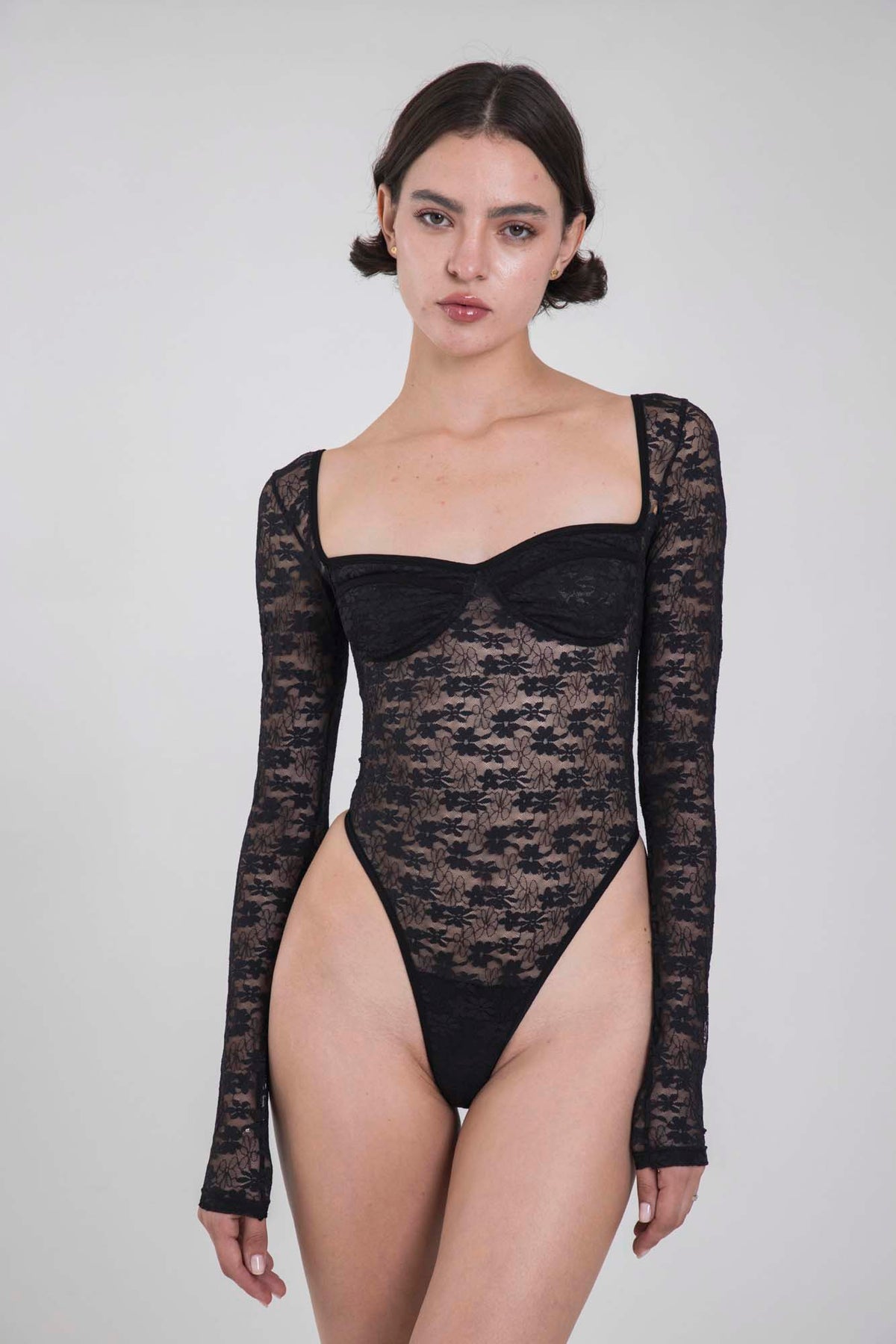 LACE BLACK BODYSUIT