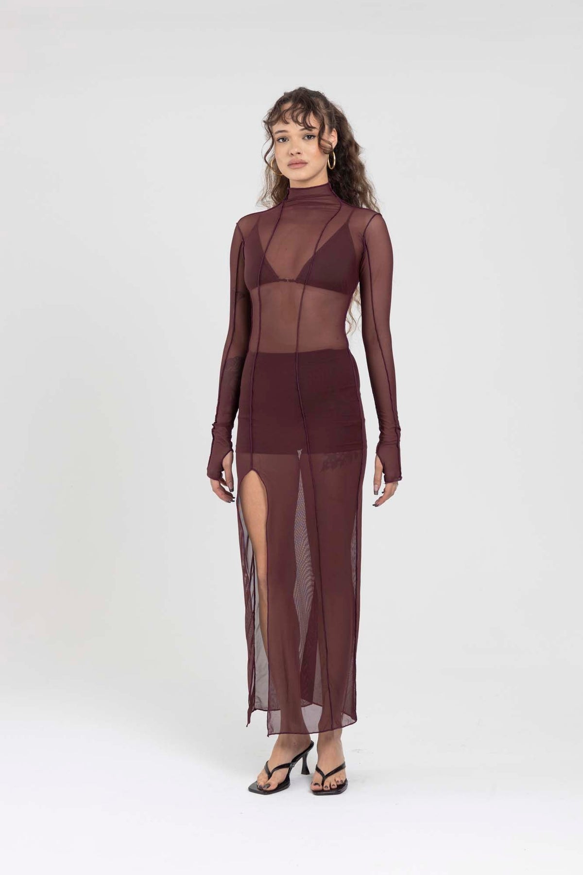 MARGOT WINE DRESS