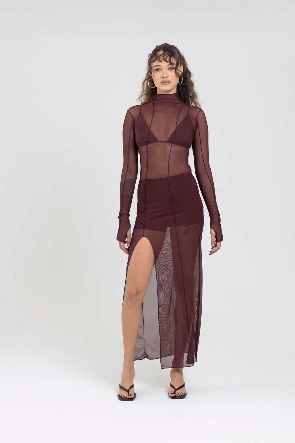 MARGOT WINE DRESS