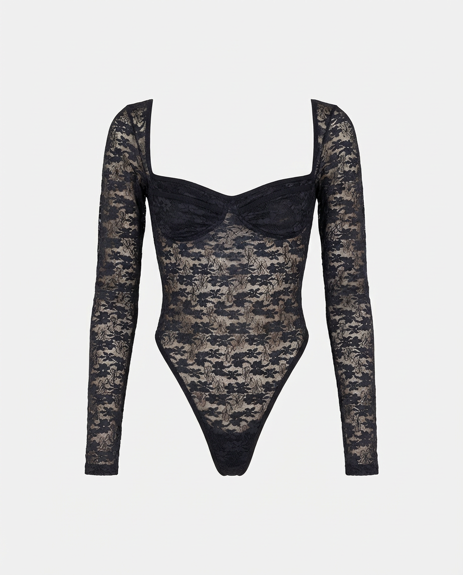 LACE BLACK BODYSUIT