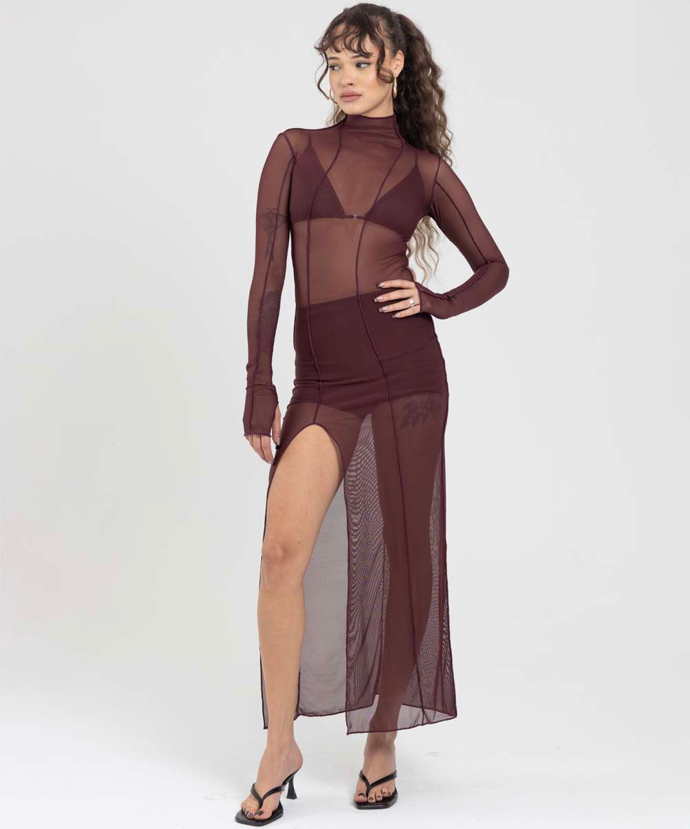 MARGOT WINE DRESS